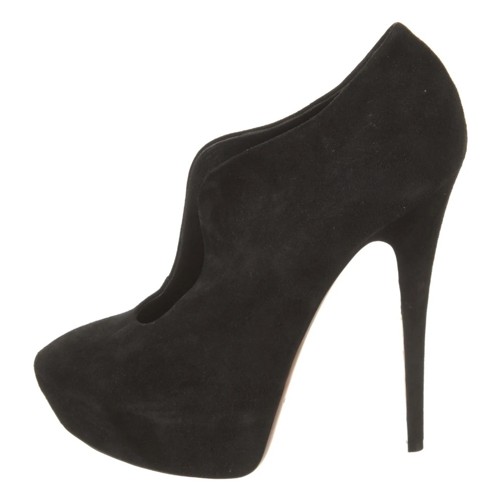 Casadei Suede Pumps 9 B High Heel Shoes Ankle Boots